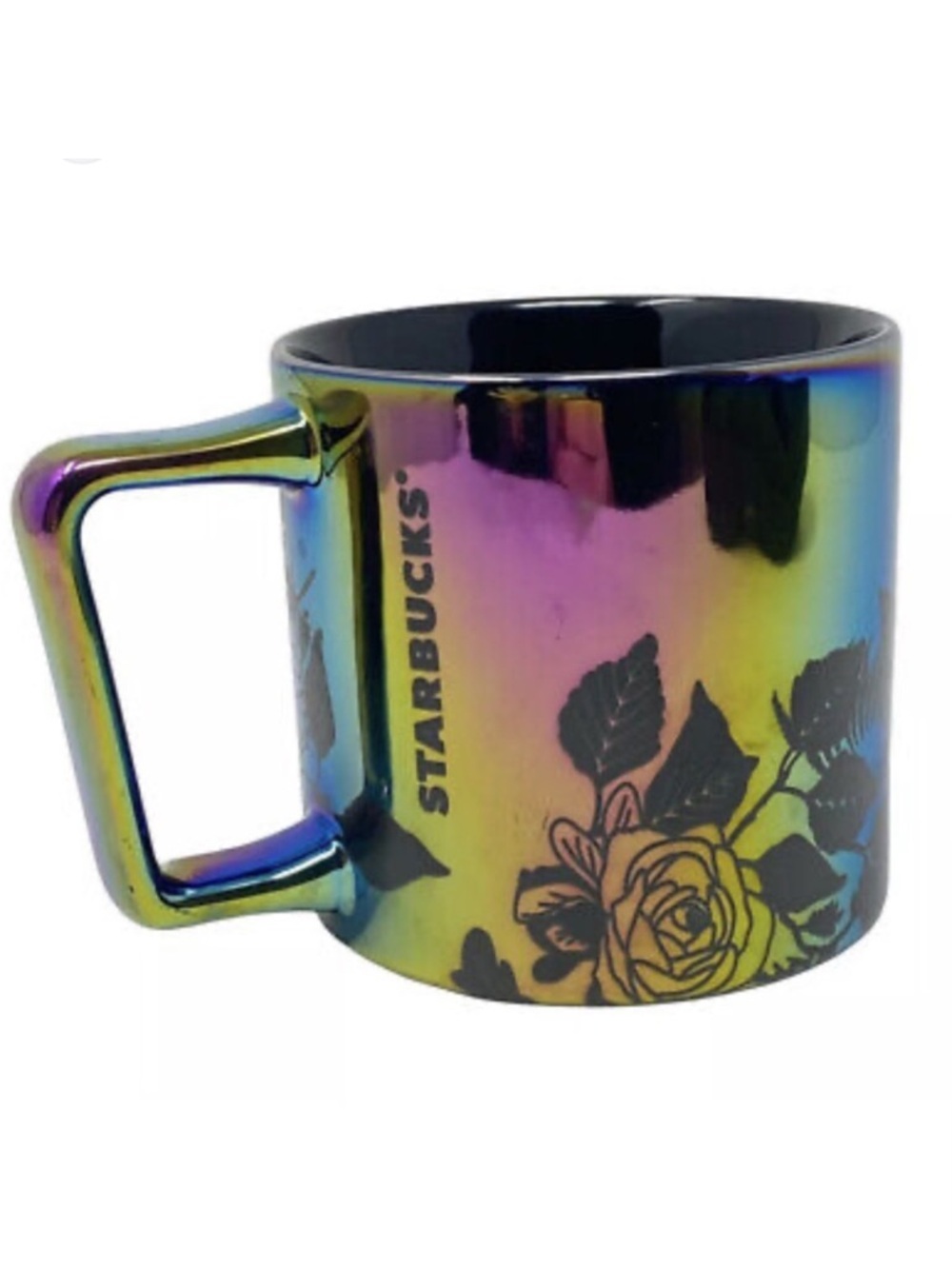 Starbucks 2020 Iridescent Black Roses Mug‎